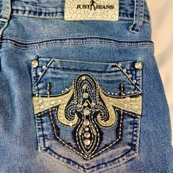 Just Jeans Mid-Rise Straight Leg Size 9 Juniors - Picture 8 of 9